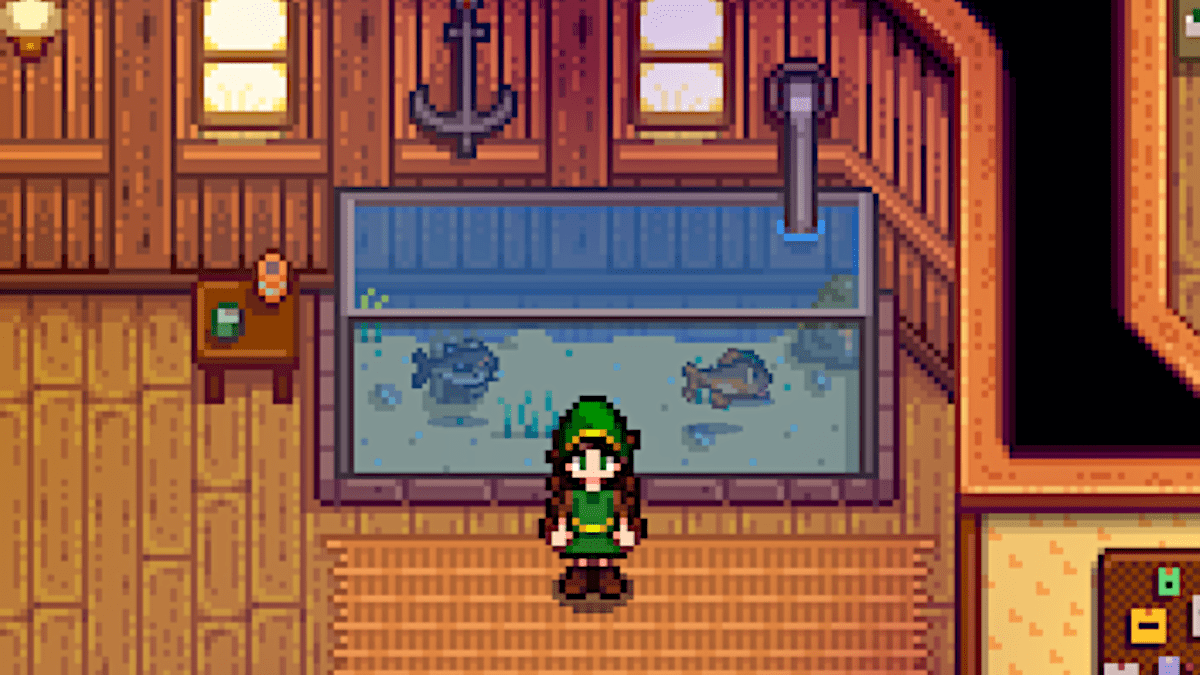 Completed Fish Tank in Stardew Valley