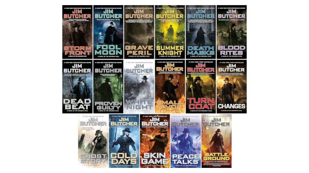 The Dresden Files book covers to date