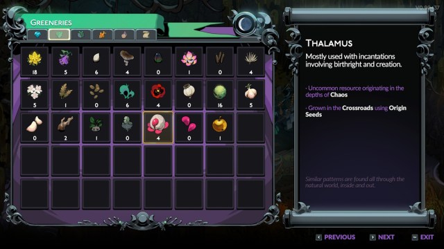 how to get thalamus in hades 2 - in greeneries menu