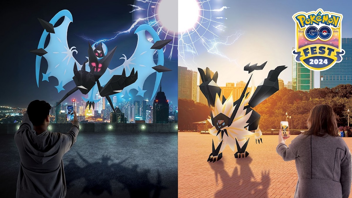 Pokemon Go Fest 2024 Dusk Mane Necrozma and Dawn Wings Necrozma