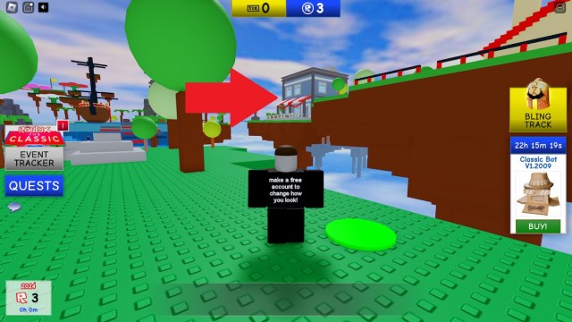 Food area in Roblox The Classic