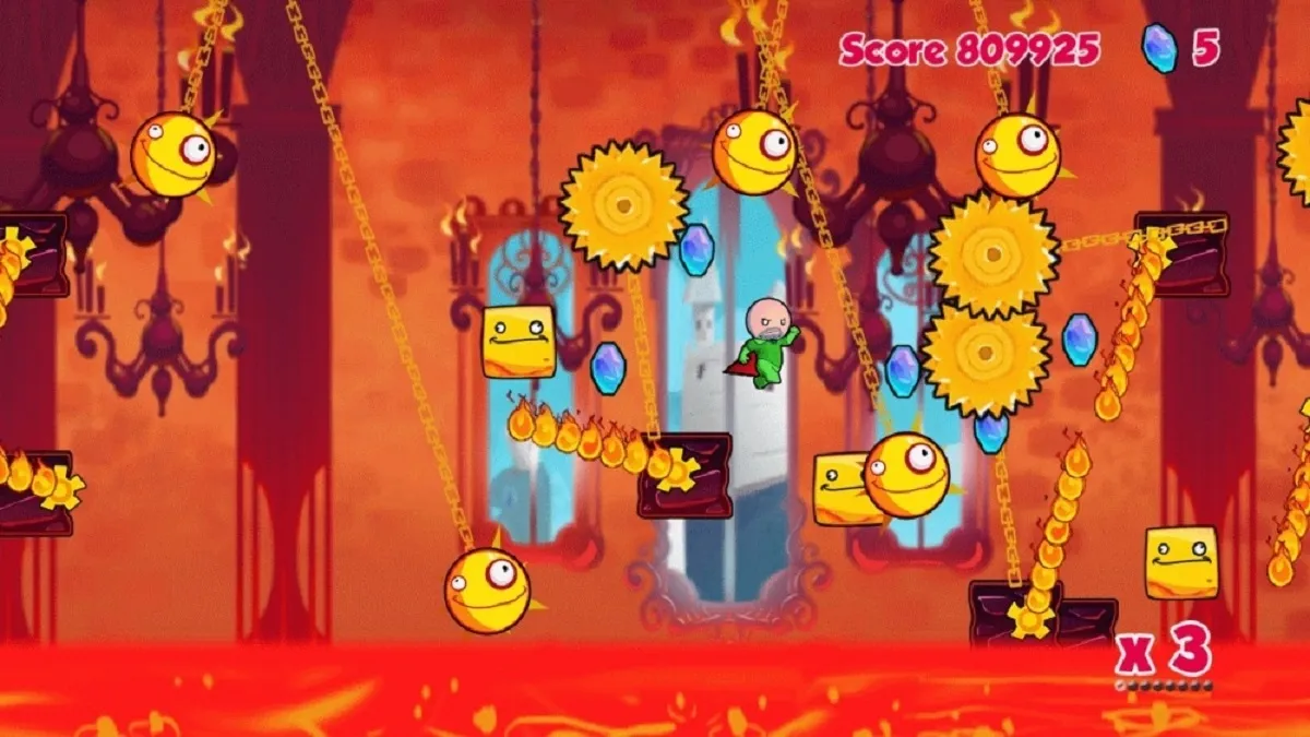 Cloudberry Kingdom platforming gameplay