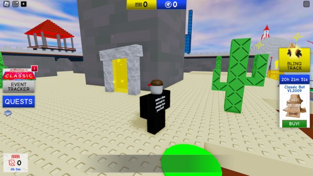 Yellow Portal in Roblox The Classic