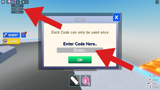 How to redeem codes in Allblox Battles