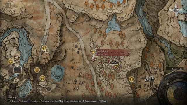 Moorth Ruins Map in Elden Ring