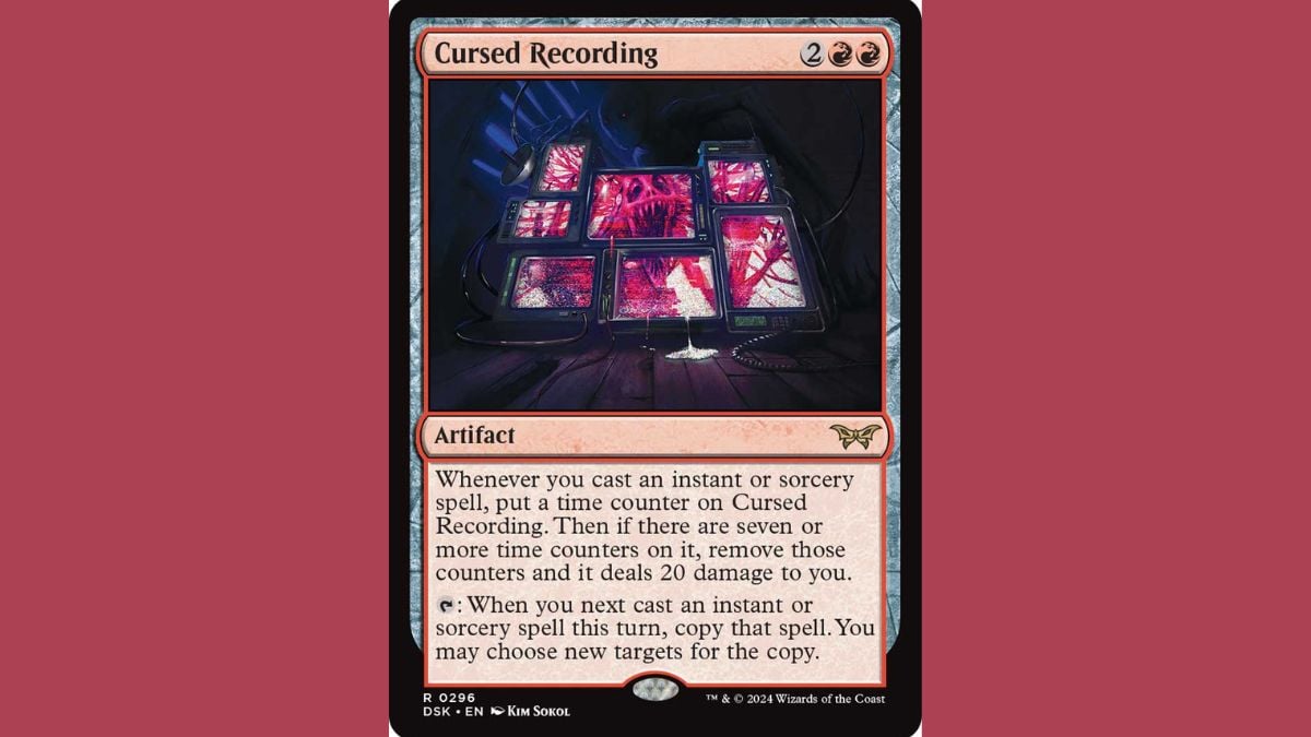 cursed recording mtg duskmourn cards