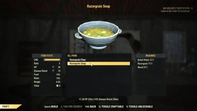 fallout 76 razorgrain soup