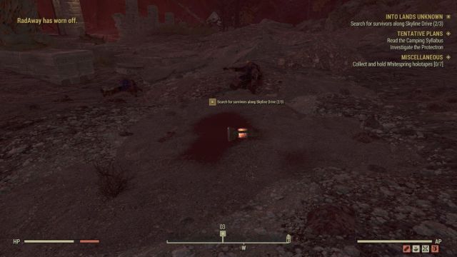 last corpse in fallout 76 into lands unknown