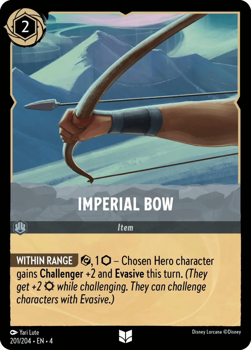 lorcana imperial bow card