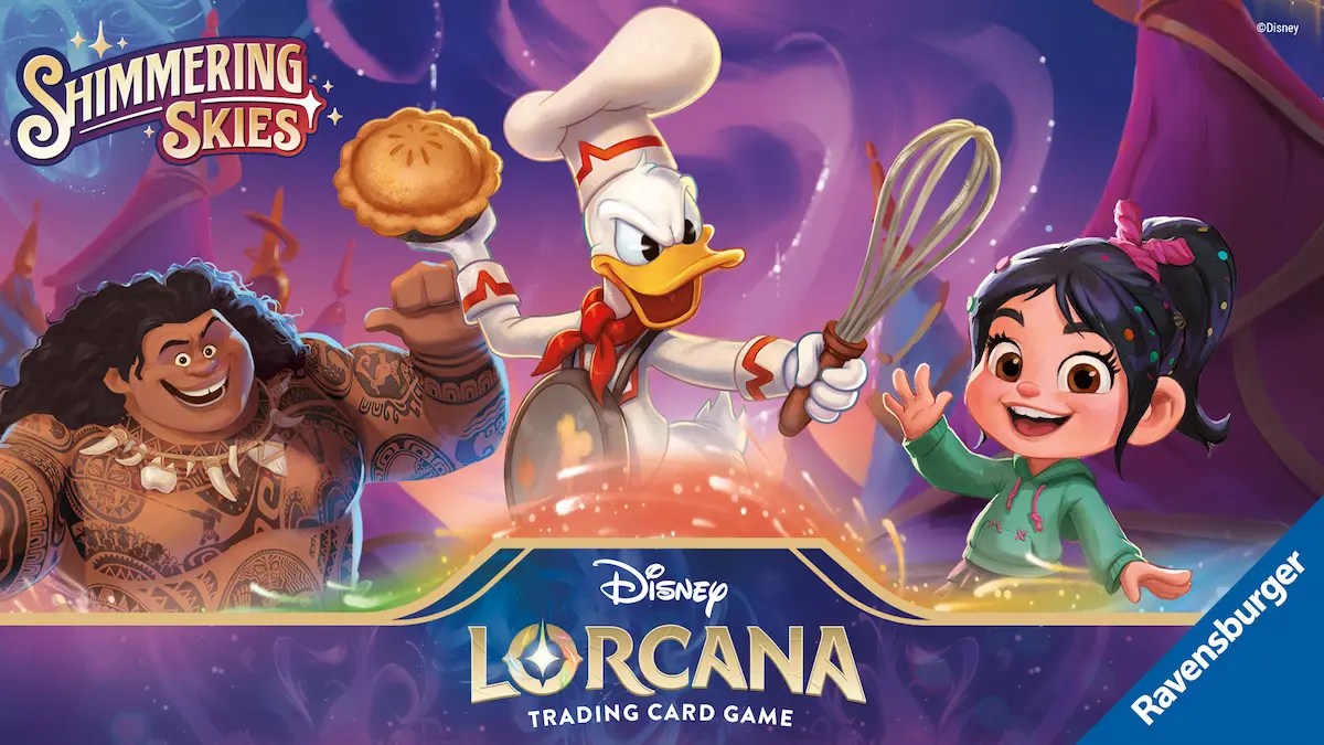 lorcana shimmering skies maui donald duck and vanellope