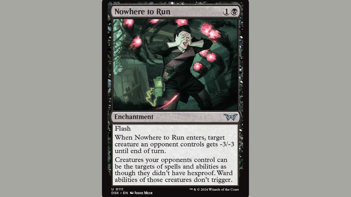 nowhere to run mtg duskmourn card