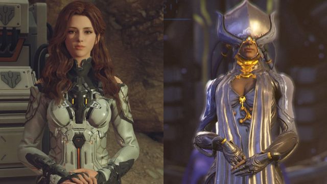 The Guide in The First Descendant and The Lotus from Warframe