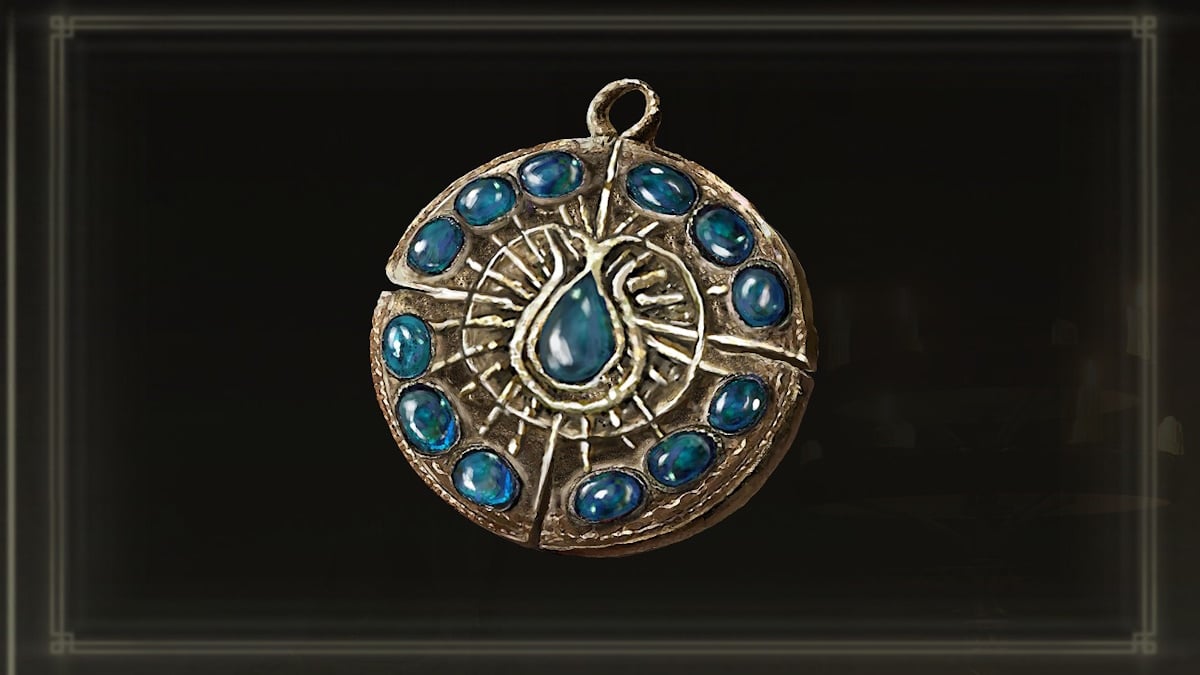 Elden Ring Shadow of the Erdtree - Cerulean Amber Medallion +3