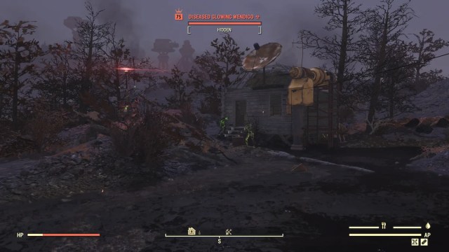 fallout 76 pylon ambush site wendigo