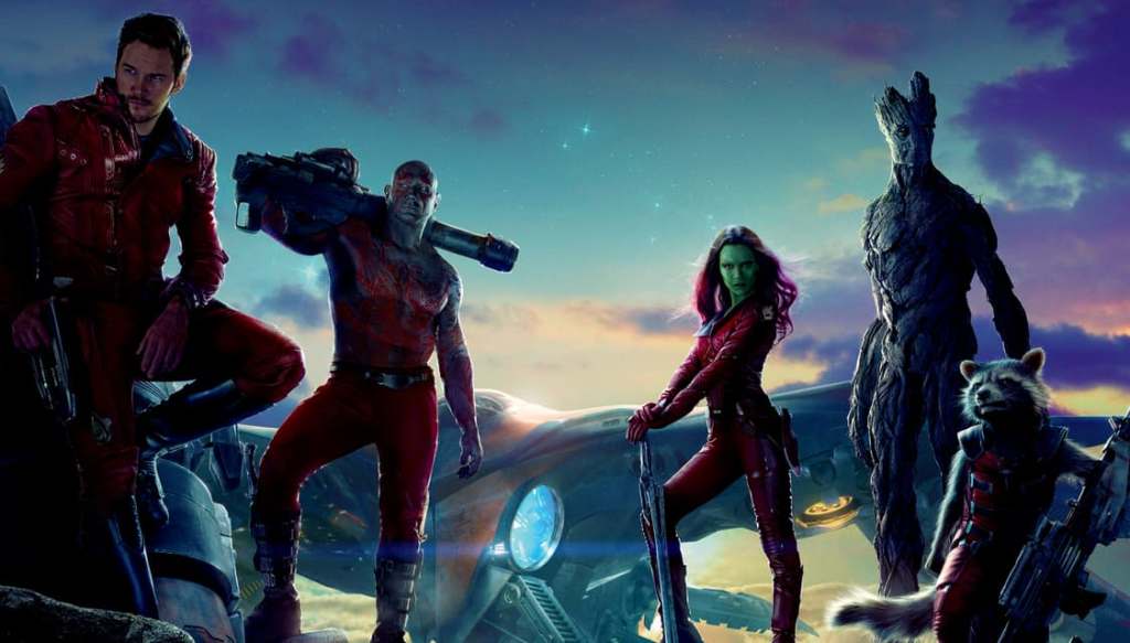 The cast of Guardians Of The Galaxy