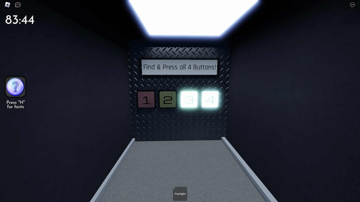 Press all 4 buttons in Terminal Escape Room