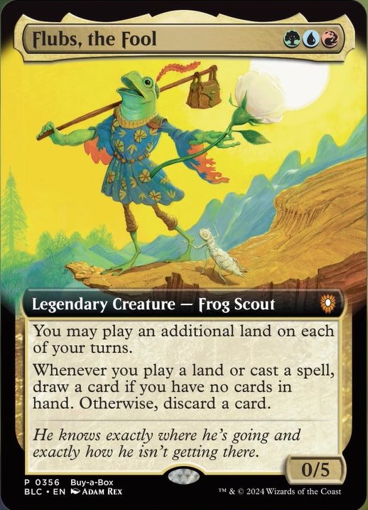 Flubs, the Fool, part of the new MTG set