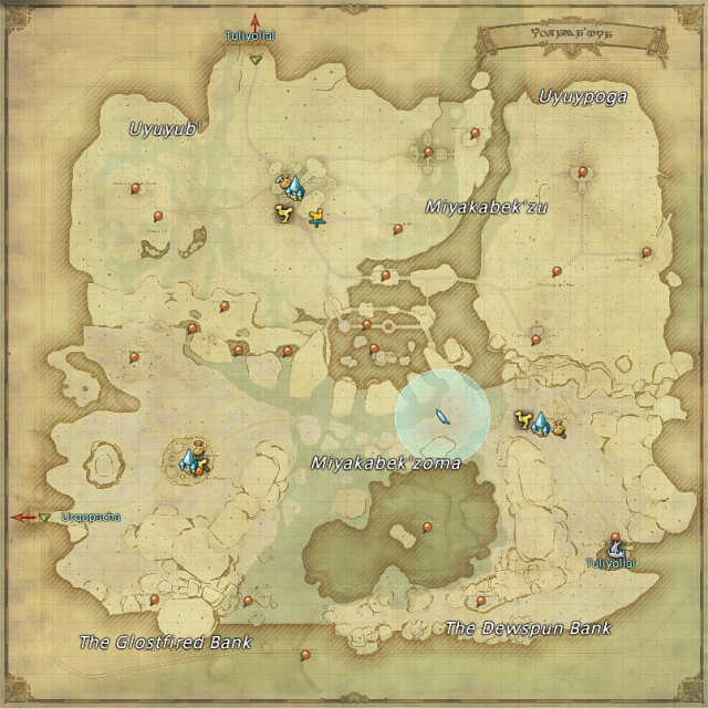 Where to gather Purple Scrip items as a Botanist in Final Fantasy XIV