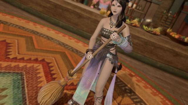 The Sweep Up emote in Final Fantasy XIV