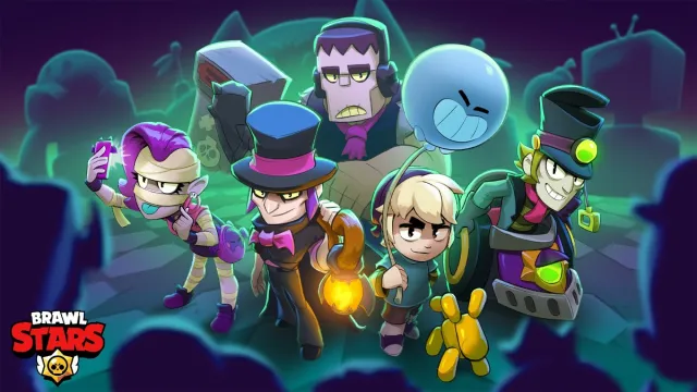 An image of several brawlers in Brawl Stars.