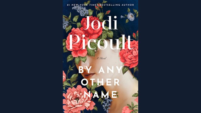 By Any Other Name's cover, depicting a woman with a face obscured by roses.