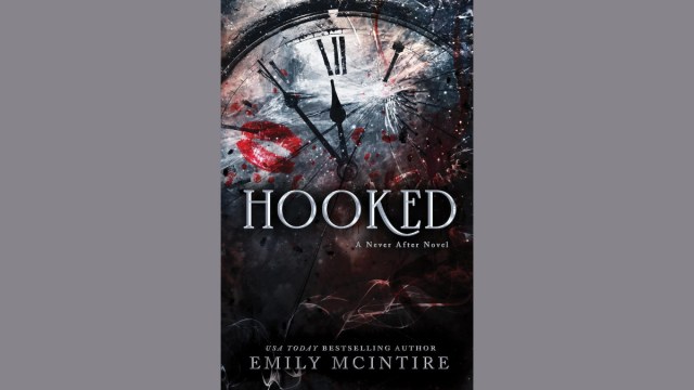 The cover of Hooked; depicting a broken pocket watch.