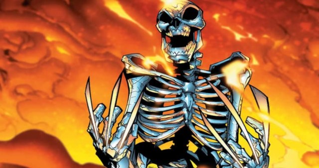 Wolverine's skeleton from the 2017 Logan comic