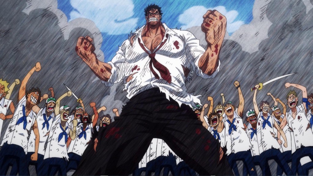 Victorious Garp in One Piece