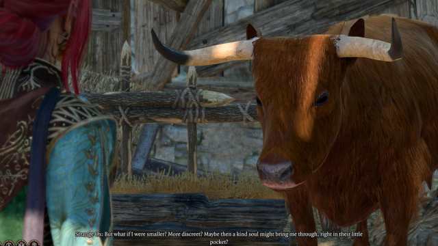 Baldur's Gate 3 Strange Ox act three dialogue