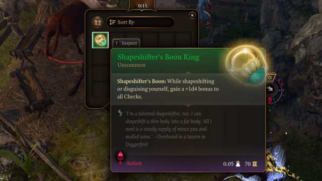 Baldur's Gate 3 Shapeshifter's Boon Ring