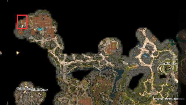 Baldur's Gate 3 Zhentarim Hideout map