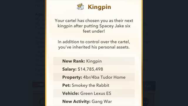 BitLife Kingpin rank