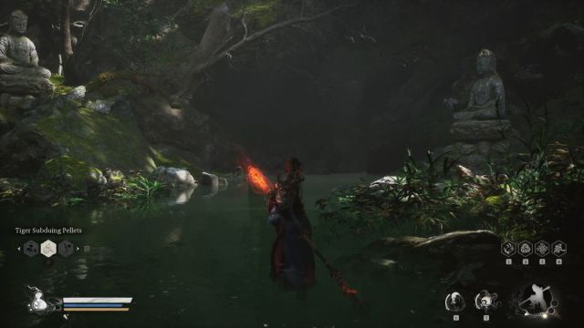 Destined One seeing cave entrance in Black Myth: Wukong