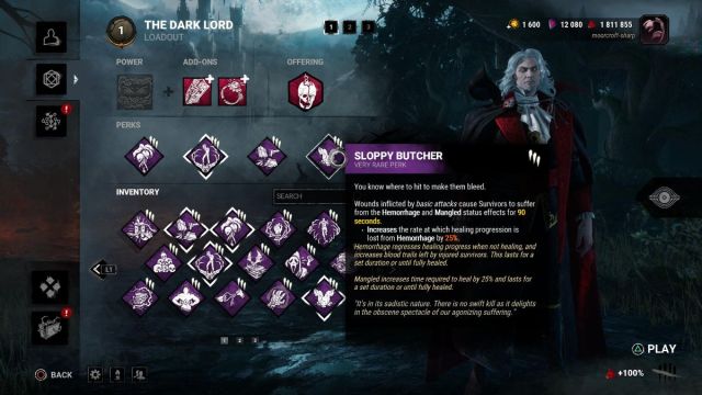 counter belmont build dead by daylight the dark lord