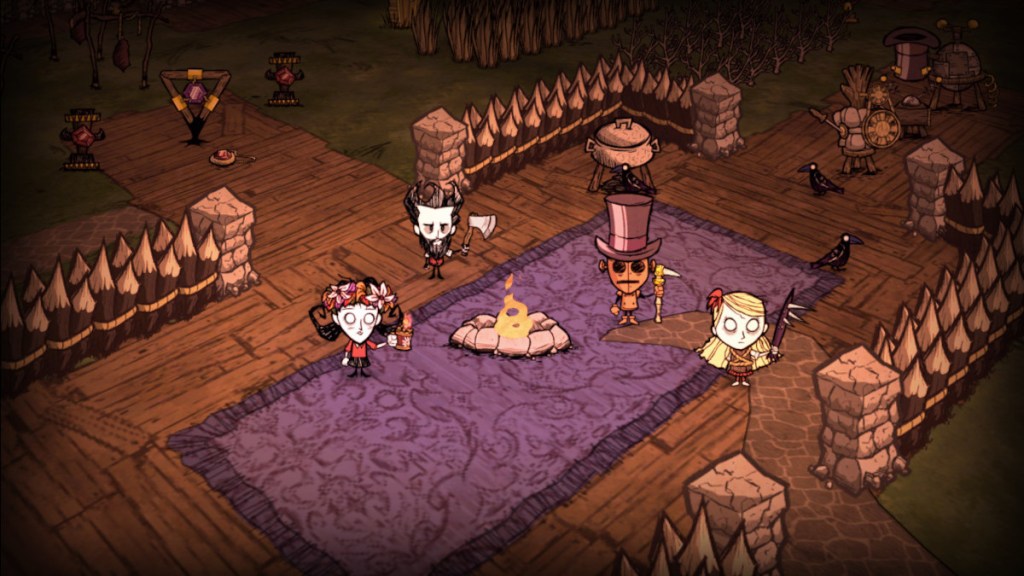 Four players in Don't Starve Together