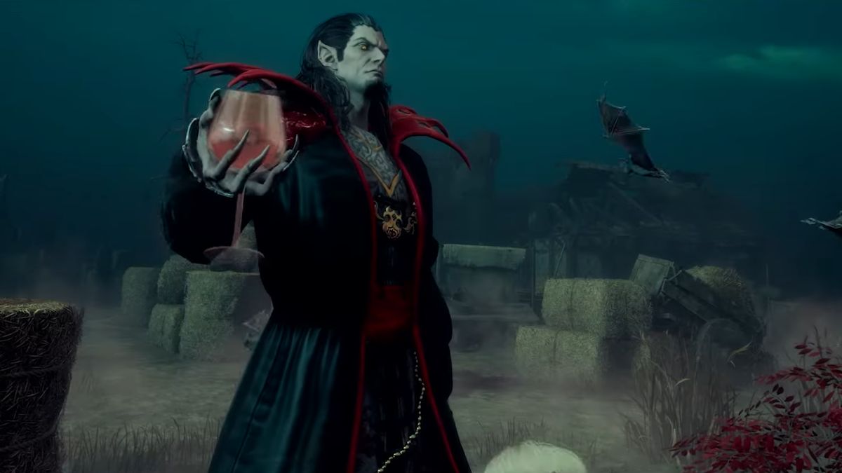 the dark lord drinking blood in dead by daylight castlevania chapter