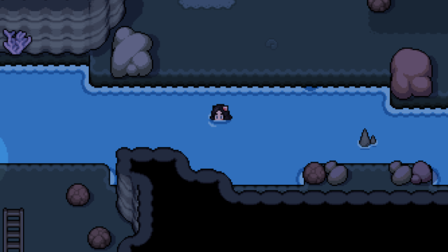 Fish can be found in all water inside the Mines in Fields of Mistria