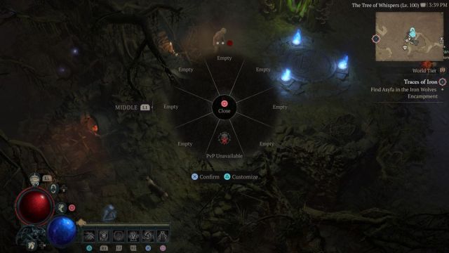 Diablo 4 Bloodmarked on wheel