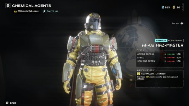 Helldivers 2 new Chemical armor