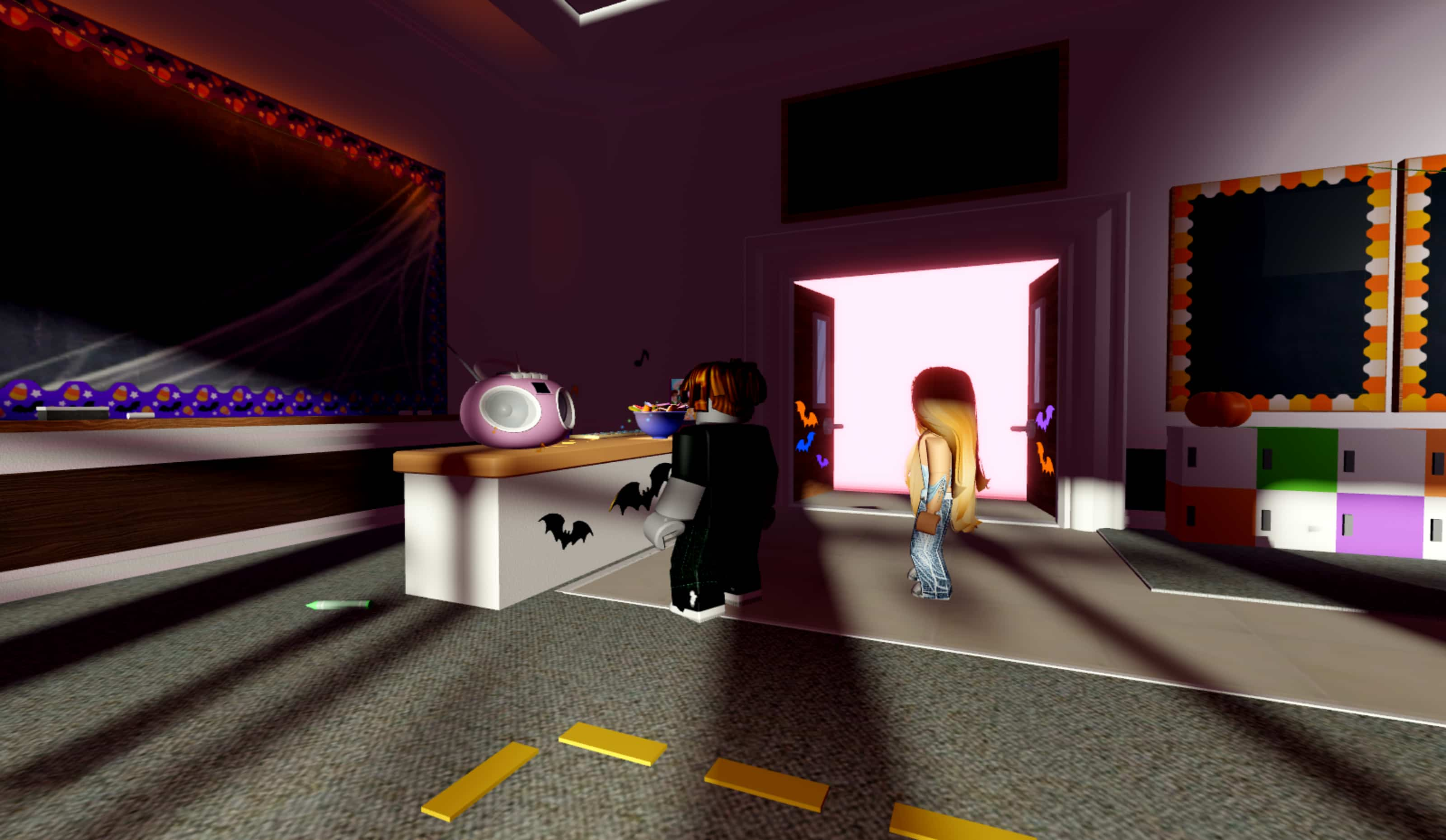 An image of the Rainy Day Classroom in Royale High.