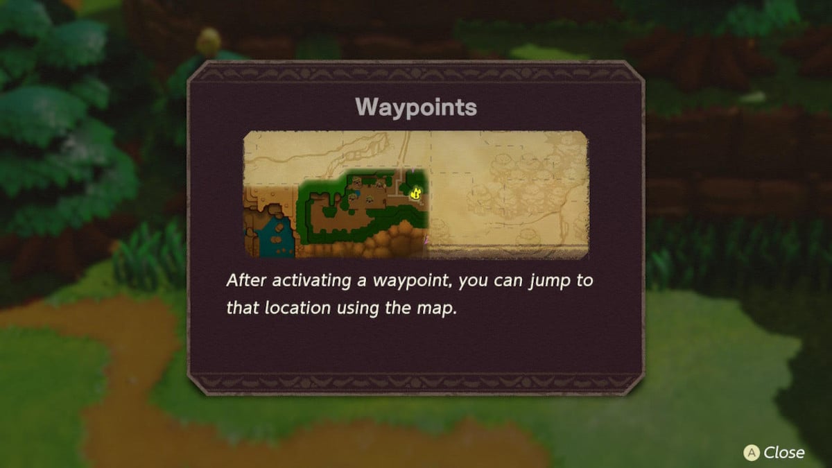 An explaintion of Echoes of Wisdom's Waypoint system.