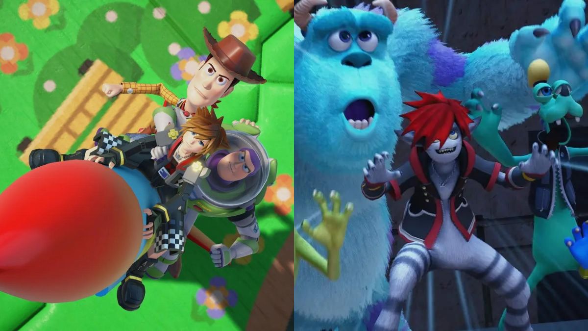 Images of Toy Box and Monstropolis, other 2 Pixar worlds in Kingdom Hearts 3.