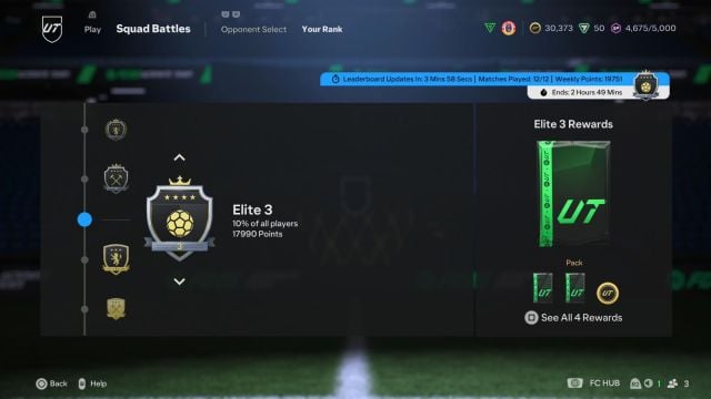 An image of Squad Battles rewards in EA FC 25