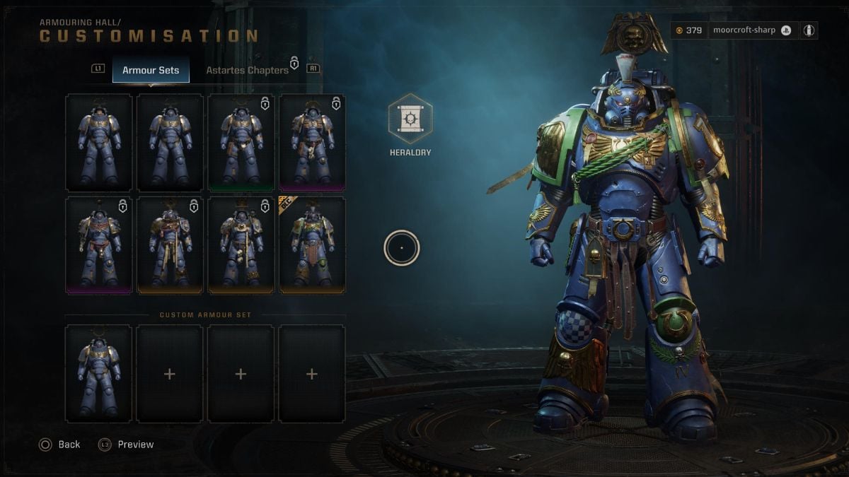 armor customization warhammer 40k space marine 2