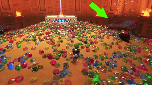 astro bot - Hieroglitch Pyramid Lost Galaxy - go to the platforms on the right