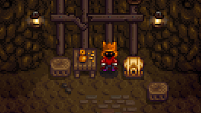 The Dwarf in the Mines in Stardew Valley