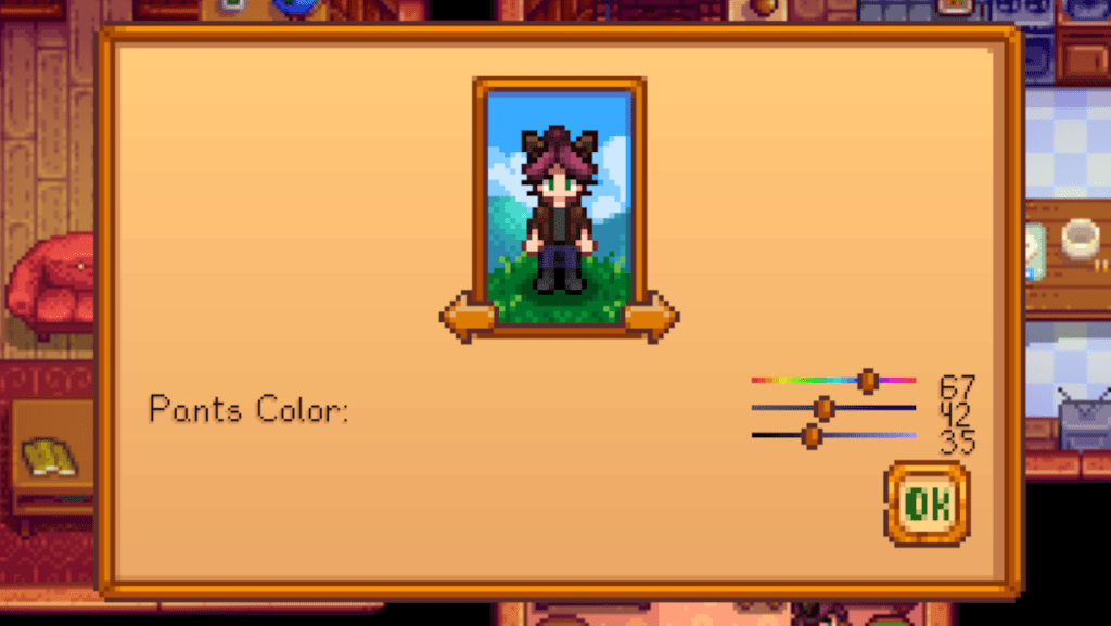 HSL sliders appear when you've used one of each color in the Dye Pots in Emily and Haley's House in Stardew Valley