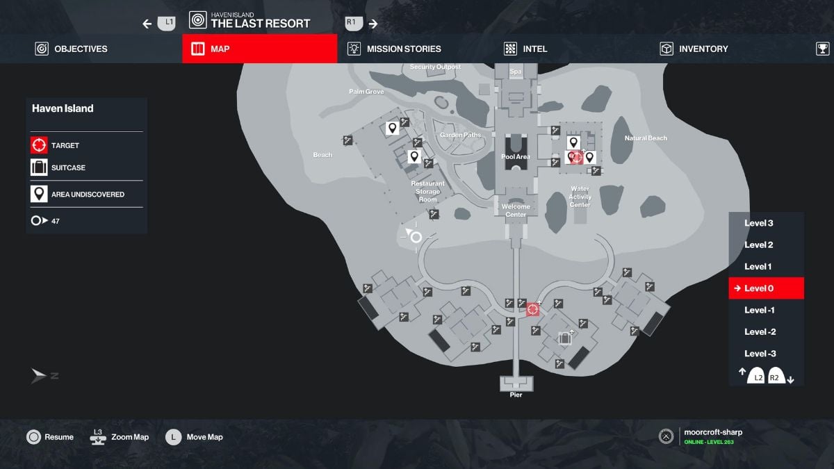 emetic flower poison map reference hitman world of assassination haven island