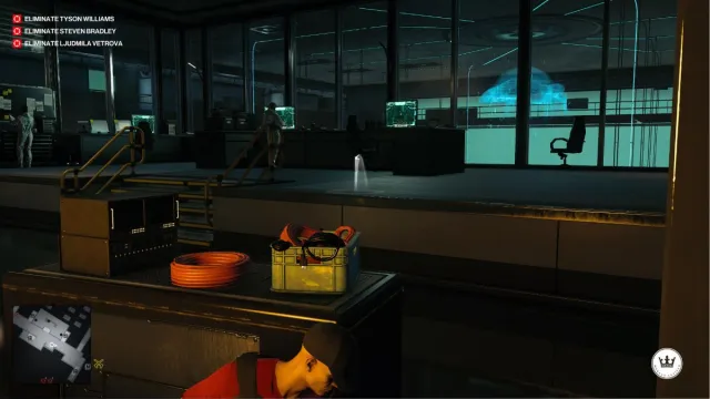 flicking coin in haven island lab hitman world of assassination