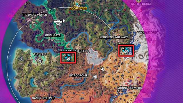 Fortnite Forecast Tower map icons